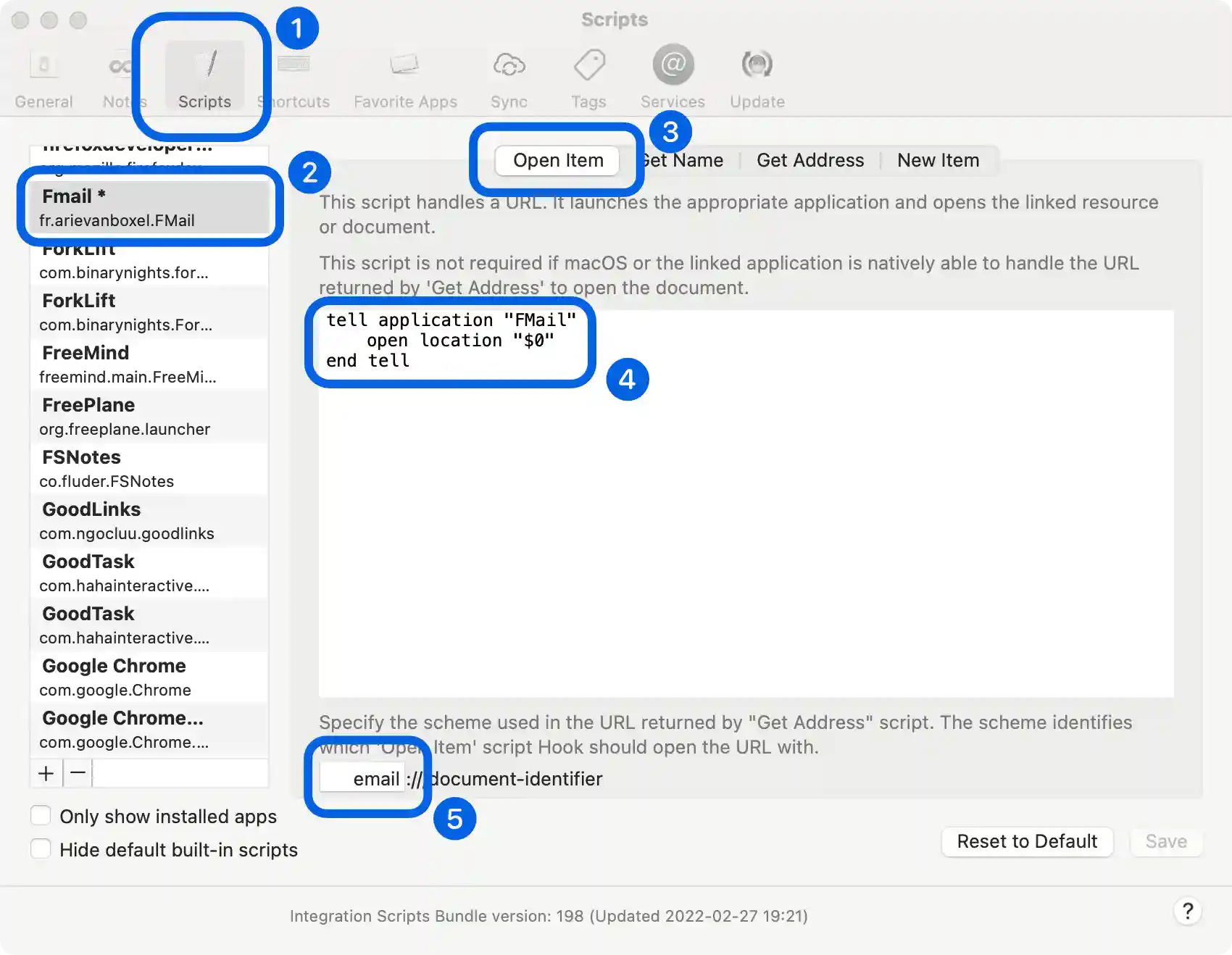 Hook preferences