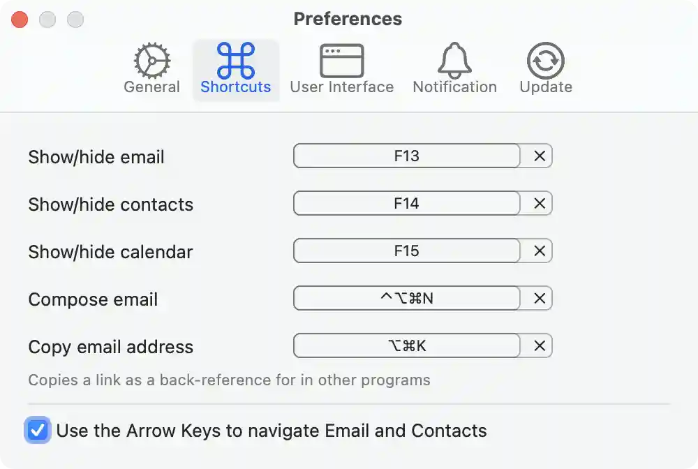 Preferences tab 2