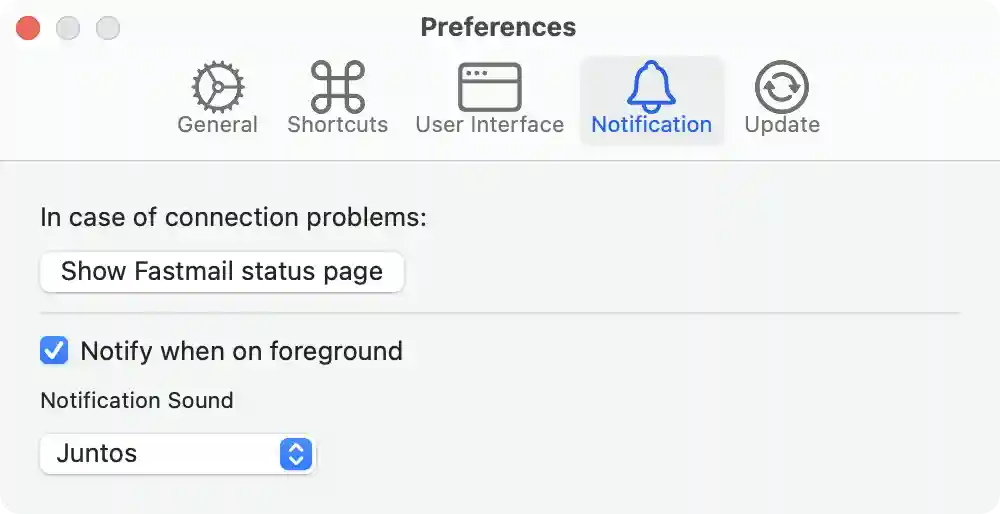 Preferences tab 4