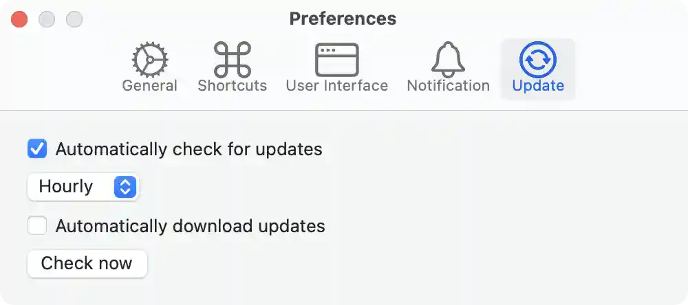 Preferences tab 5